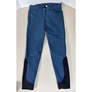 Dover Saddlery Pants Women's 30 Blue Equestrian Breeches Riding Stretch Athletic